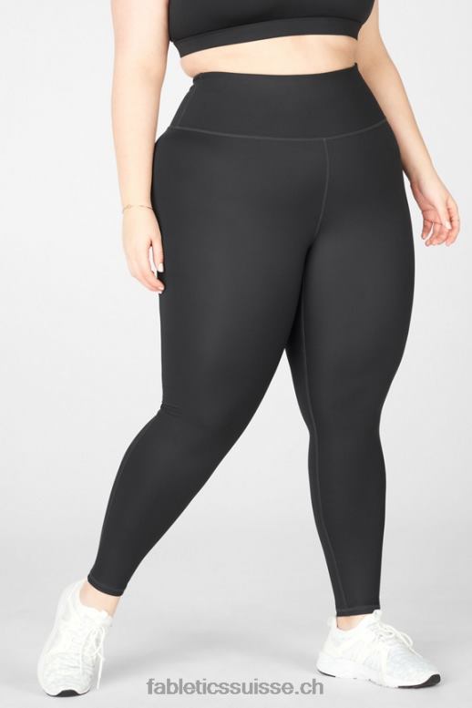 femmes legging ultracool à taille haute B0B6R1287 éclat noir Fabletics