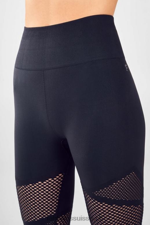 femmes mosaïque taille haute 7/8 B0B6R1225 noir Fabletics