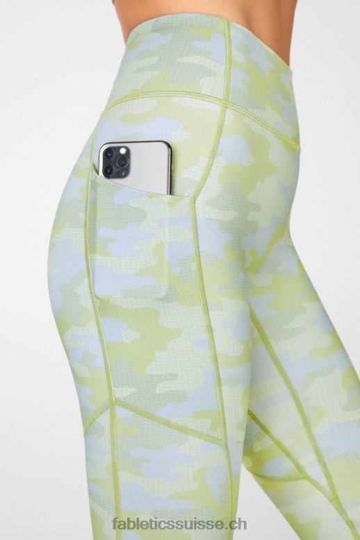 femmes motion365 legging taille haute 7/8 B0B6R1161 camouflage gris à pois Fabletics