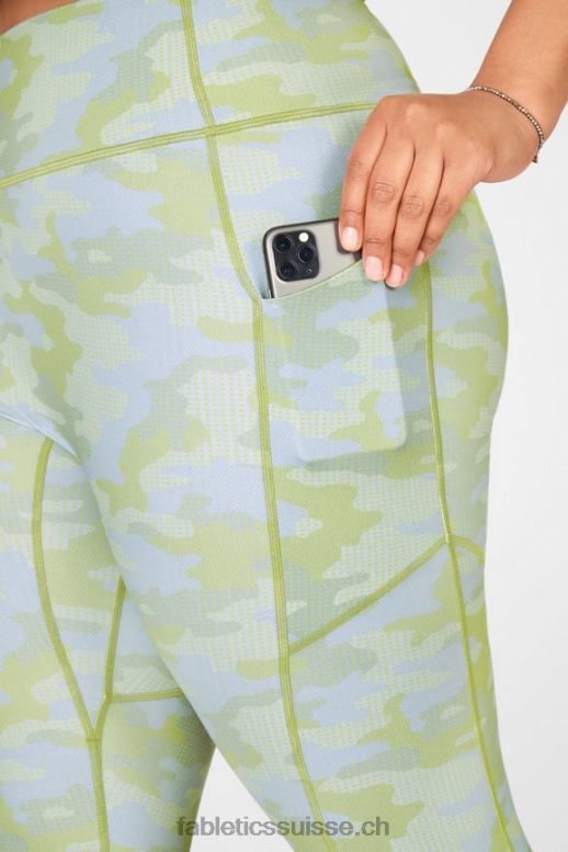 femmes motion365 legging taille haute 7/8 B0B6R1162 camouflage gris à pois Fabletics