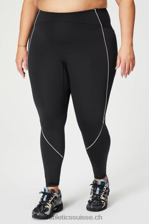 femmes motion365+ legging taille haute passepoilé B0B6R998 noir/blanc classique Fabletics