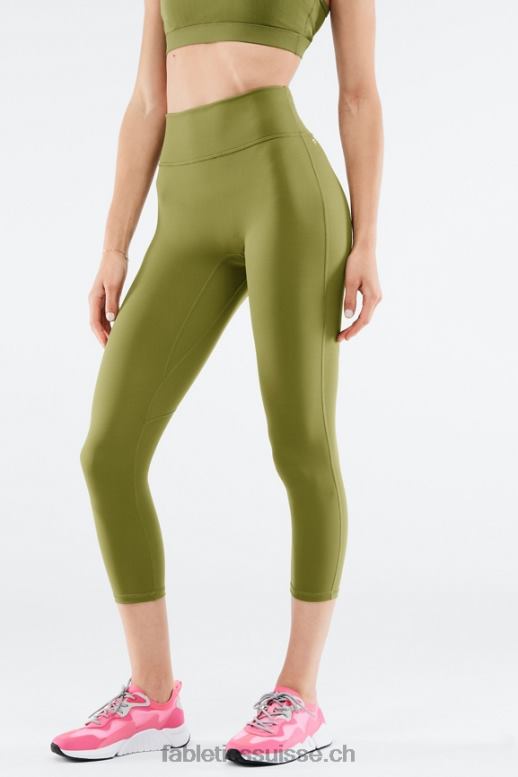femmes n\'importe où motion365 capri taille haute B0B6R1282 olive fanée Fabletics