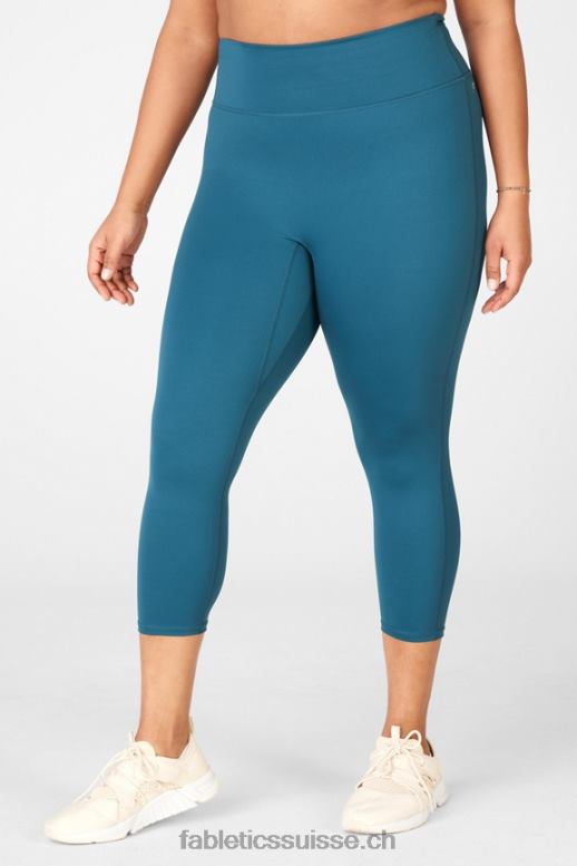 femmes n\'importe où motion365 capri taille haute B0B6R1285 sarcelle de minuit Fabletics