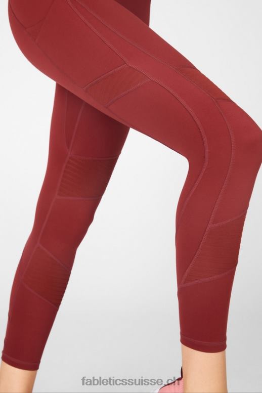 femmes n\'importe où motion365 legging moto taille haute 7/8 B0B6R1232 rouge ombrie Fabletics