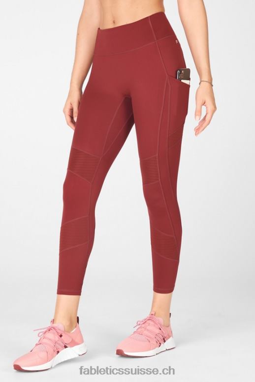 femmes n\'importe où motion365 legging moto taille haute 7/8 B0B6R1232 rouge ombrie Fabletics
