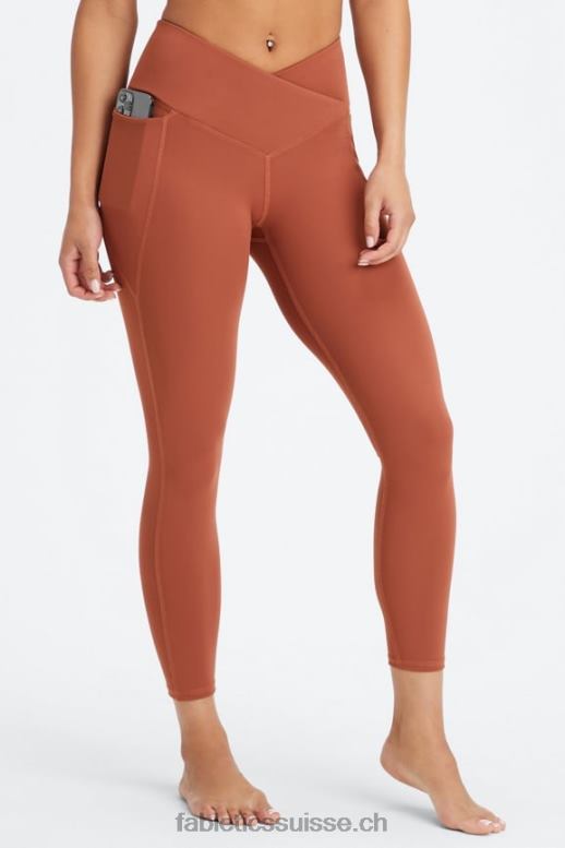 femmes oasis pureluxe hw crossover 7/8 legging B0B6R928 acajou Fabletics