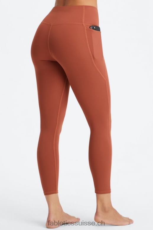 femmes oasis pureluxe hw crossover 7/8 legging B0B6R928 acajou Fabletics
