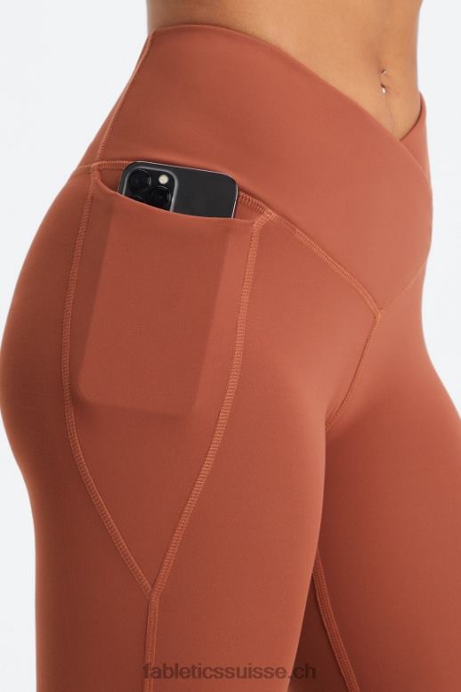femmes oasis pureluxe hw crossover 7/8 legging B0B6R928 acajou Fabletics