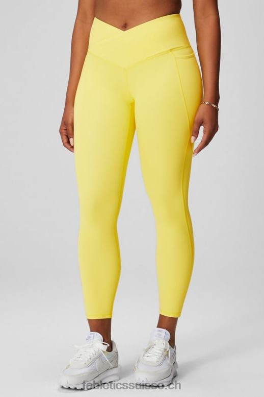 femmes oasis pureluxe hw crossover 7/8 legging B0B6R929 journée ensoleillée Fabletics