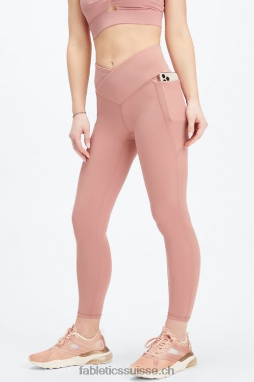 femmes oasis pureluxe hw crossover 7/8 legging B0B6R934 canyon rose Fabletics