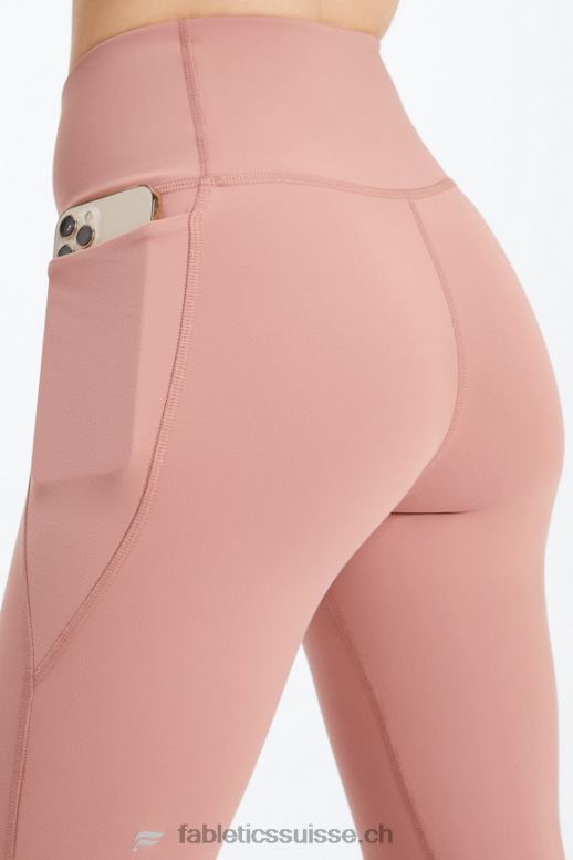 femmes oasis pureluxe hw crossover 7/8 legging B0B6R934 canyon rose Fabletics