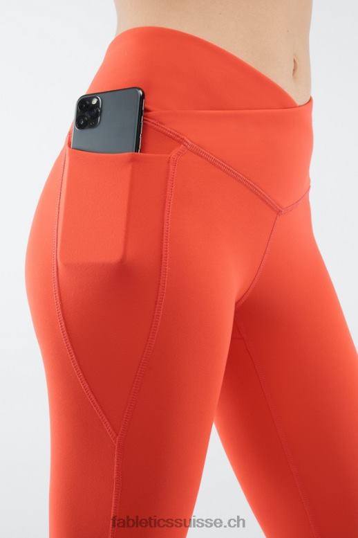 femmes oasis pureluxe hw crossover 7/8 legging B0B6R935 feu Fabletics