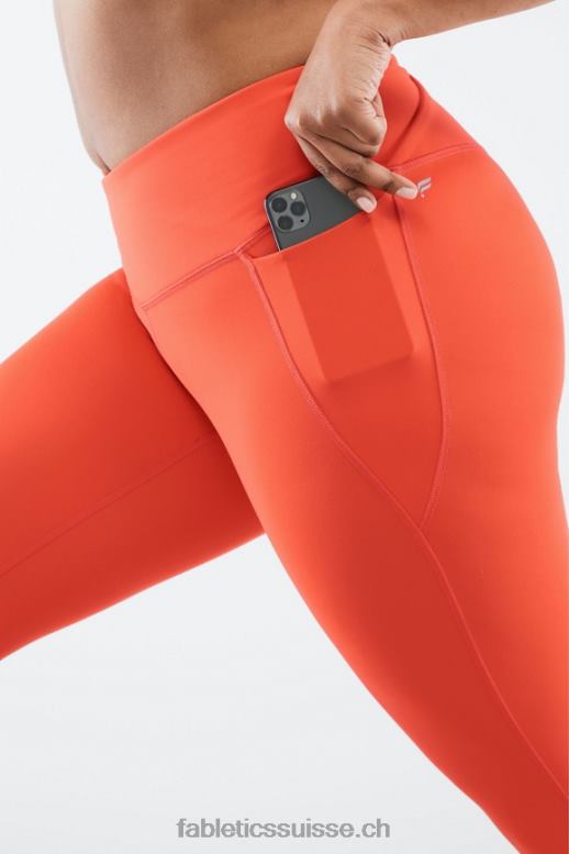 femmes oasis pureluxe hw crossover 7/8 legging B0B6R936 feu Fabletics