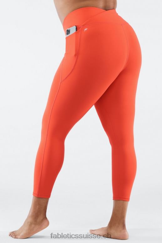 femmes oasis pureluxe hw crossover 7/8 legging B0B6R936 feu Fabletics