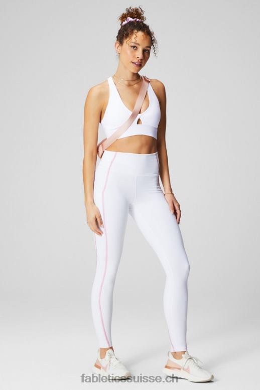 femmes oasis pureluxe legging taille haute 68 B0B6R901 ballerine blanche/brillante classique Fabletics