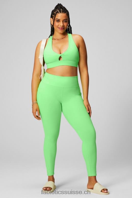 femmes oasis pureluxe legging taille haute 68 B0B6R902 néon à la menthe Fabletics