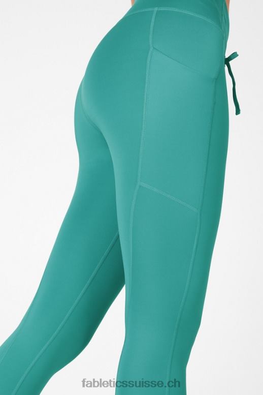 femmes panneau brillant ultra cool à taille haute B0B6R1328 sérénité/pin doux Fabletics
