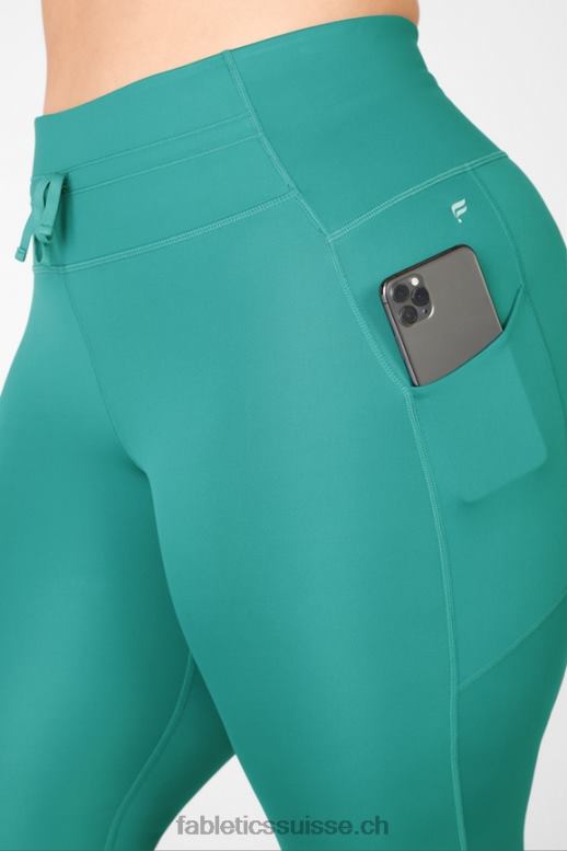 femmes panneau brillant ultra cool à taille haute B0B6R1329 sérénité/pin doux Fabletics