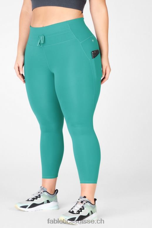 femmes panneau brillant ultra cool à taille haute B0B6R1329 sérénité/pin doux Fabletics