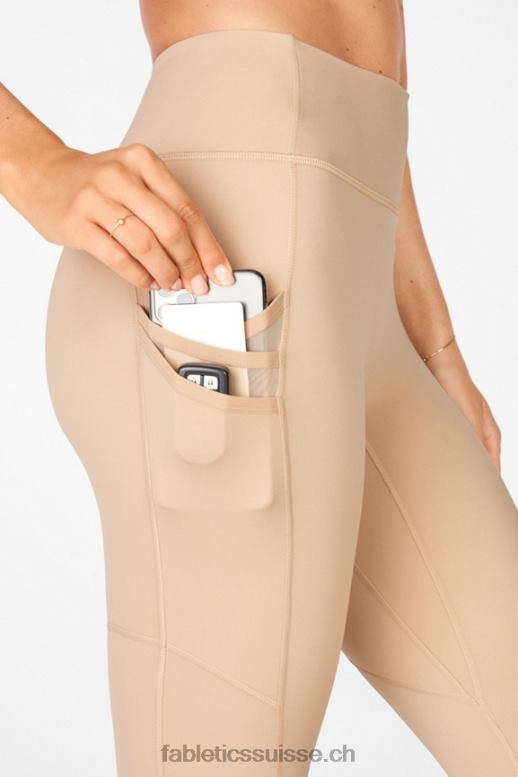 femmes poche taille haute trinity 7/8 B0B6R1305 chamois Fabletics