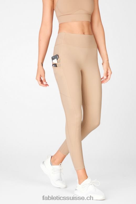 femmes poche taille haute trinity 7/8 B0B6R1305 chamois Fabletics
