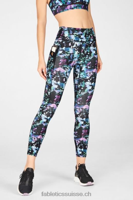 femmes poche taille haute trinity 7/8 B0B6R1307 graffiti floral Fabletics