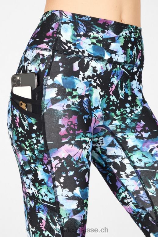 femmes poche taille haute trinity 7/8 B0B6R1307 graffiti floral Fabletics