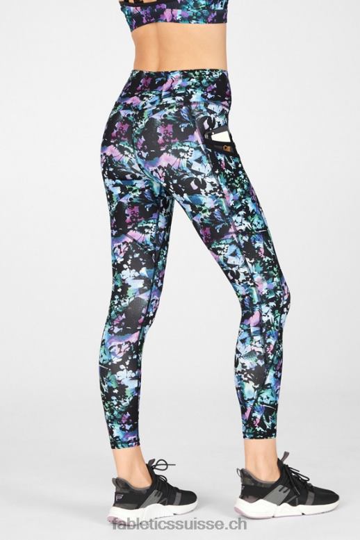 femmes poche taille haute trinity 7/8 B0B6R1307 graffiti floral Fabletics