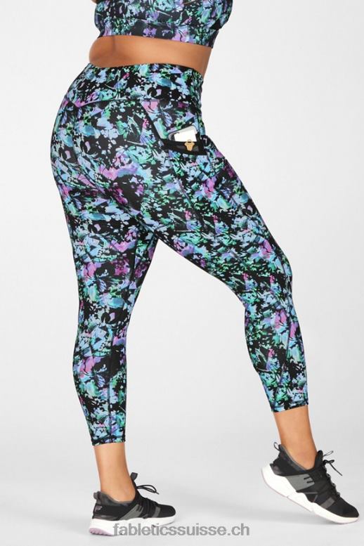 femmes poche taille haute trinity 7/8 B0B6R1308 graffiti floral Fabletics