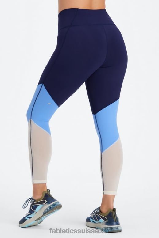 femmes zone taille haute 7/8 B0B6R1048 bleu marine foncé/multicolore Fabletics