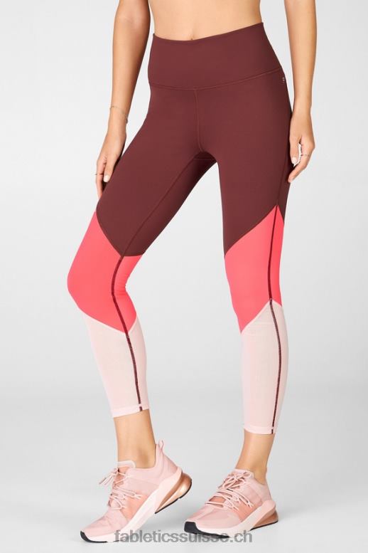 femmes zone taille haute 7/8 B0B6R1051 rouille/rose du désert/rose nacré Fabletics