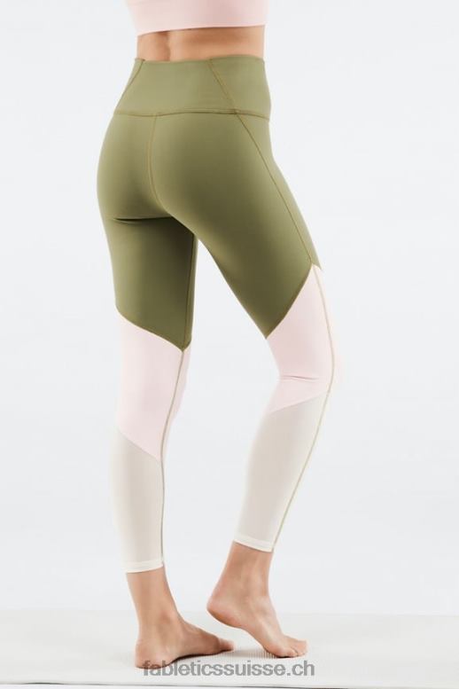 femmes zone taille haute 7/8 B0B6R1053 eucalyptus/nuage rose/noix de coco Fabletics