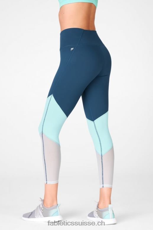 femmes zone taille haute 7/8 B0B6R1054 nova bleue/pierre grise Fabletics