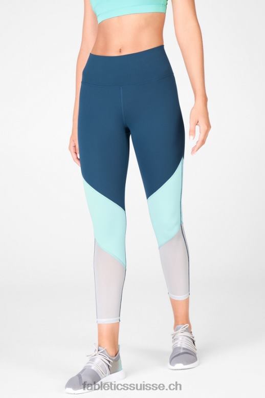 femmes zone taille haute 7/8 B0B6R1054 nova bleue/pierre grise Fabletics