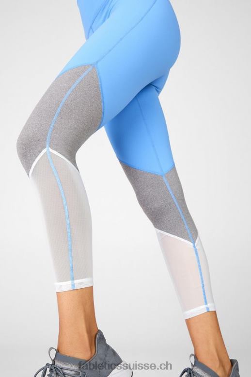 femmes zone taille haute 7/8 B0B6R1058 marina/gris chiné/blanc Fabletics