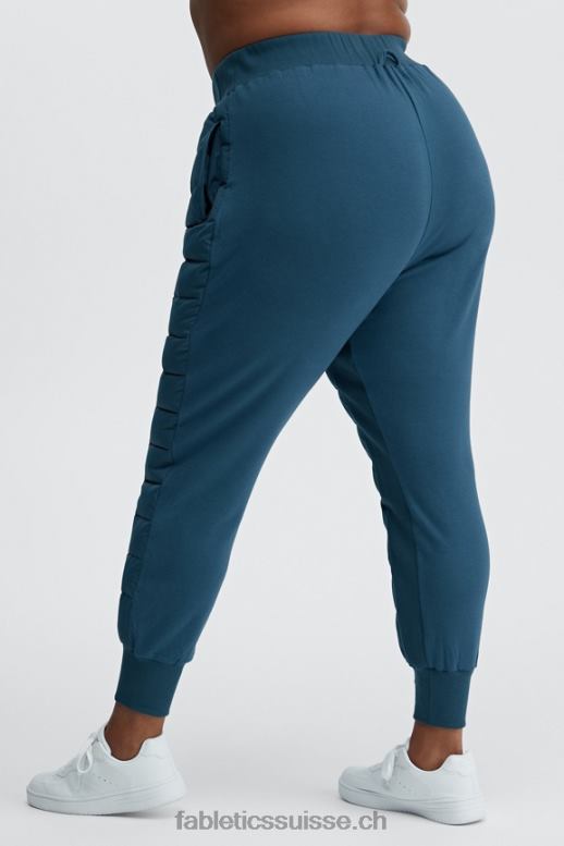 femmes jogger bouffant en tremble B0B6R162 cerise classique/blanc classique Fabletics