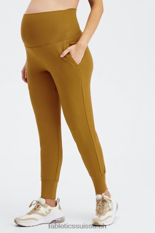 femmes jogger de maternité lounge terry B0B6R178 blanc/micro point/tacheté Fabletics
