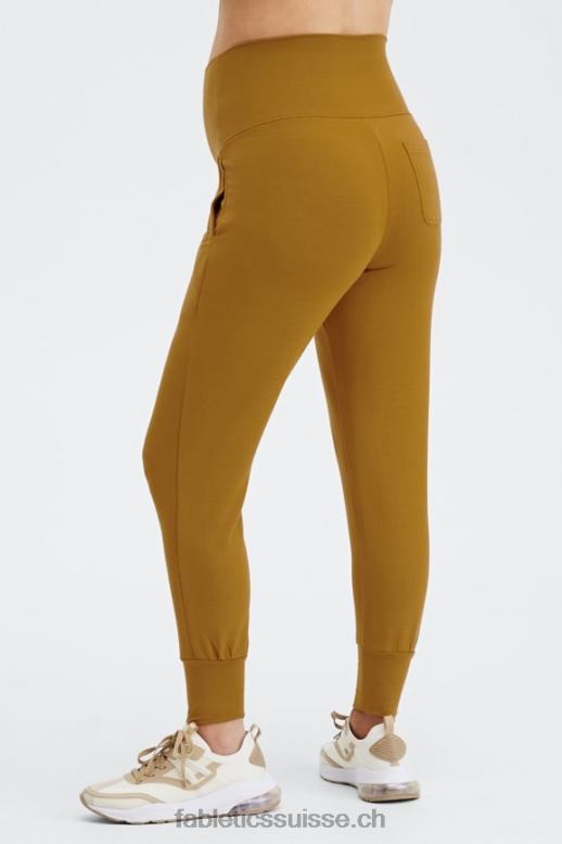 femmes jogger de maternité lounge terry B0B6R178 blanc/micro point/tacheté Fabletics