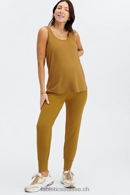 femmes jogger de maternité lounge terry B0B6R178 blanc/micro point/tacheté Fabletics