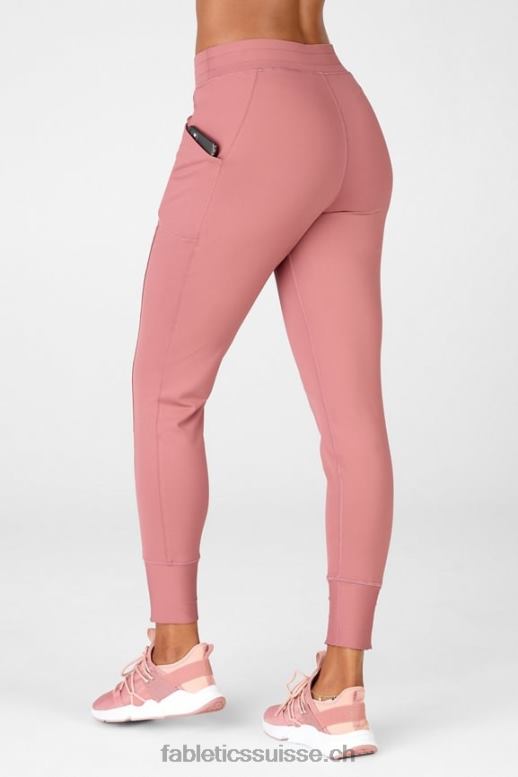 femmes jogger de poche taille haute thermaflex B0B6R65 noir/étain Fabletics