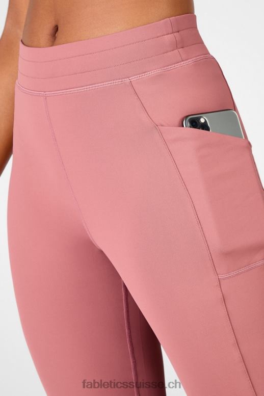 femmes jogger de poche taille haute thermaflex B0B6R65 noir/étain Fabletics