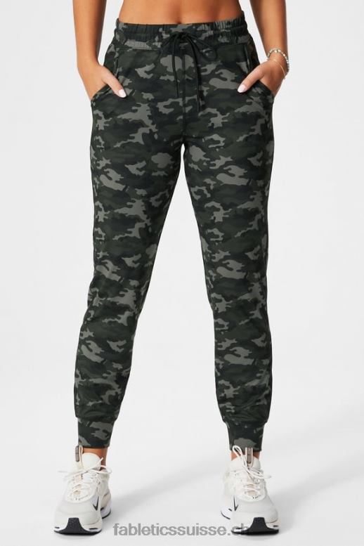 femmes jogger performant à taille haute B0B6R38 châtaigne/gaïa/zeste Fabletics
