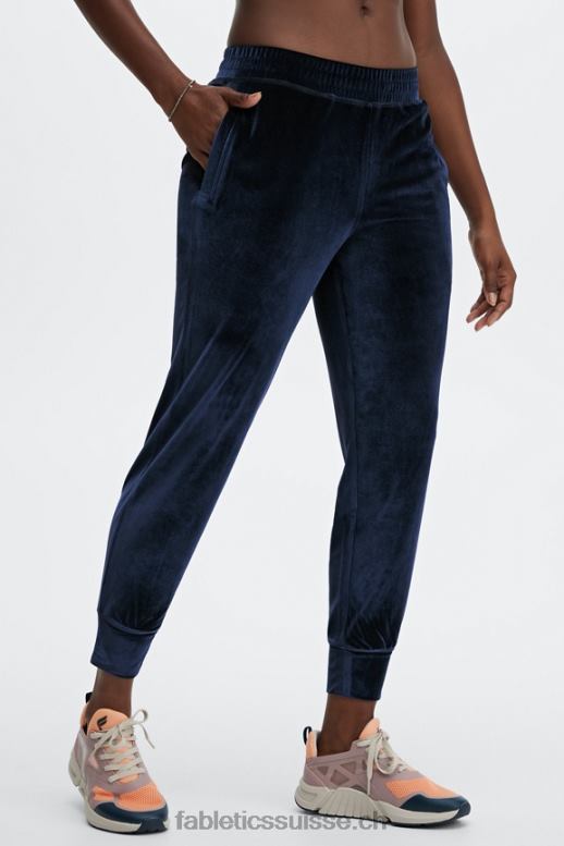 femmes jogging en velours de luxe B0B6R147 punch pervenche/vert gazon Fabletics