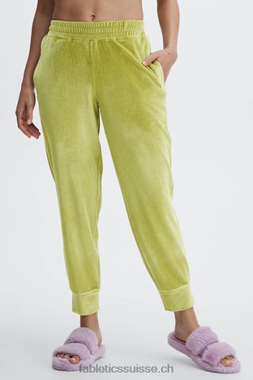 femmes jogging en velours de luxe B0B6R149 pivoine blanc doux/marine Fabletics