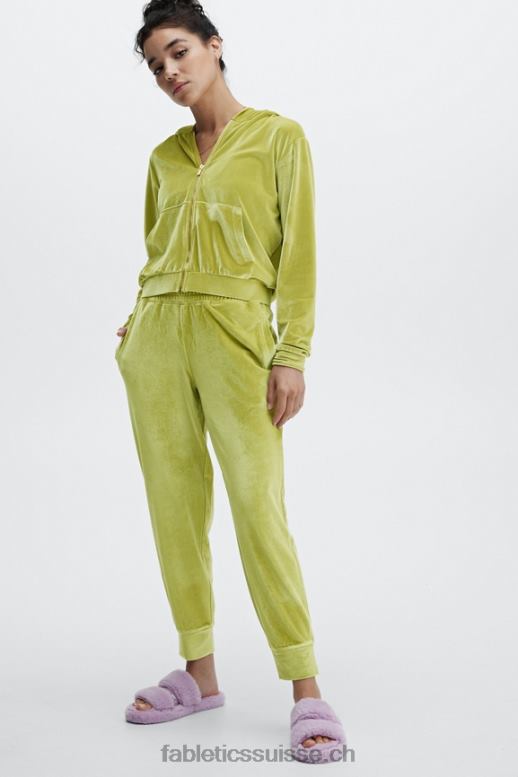 femmes jogging en velours de luxe B0B6R149 pivoine blanc doux/marine Fabletics