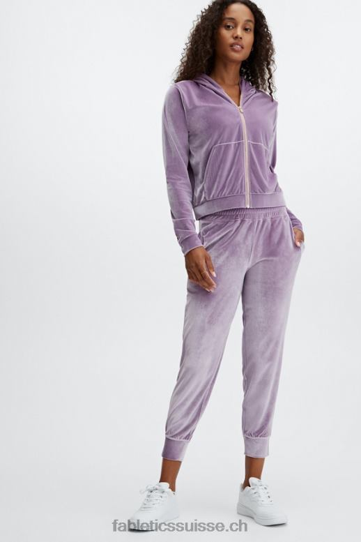 femmes jogging en velours de luxe B0B6R150 punch olive/rose délavé Fabletics