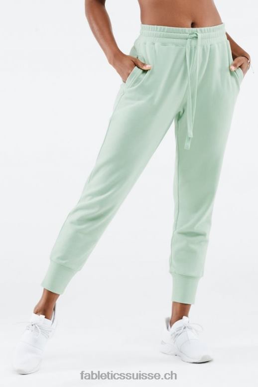 femmes jogging éponge de luxe 3 B0B6R26 indigo délavé/blanc Fabletics