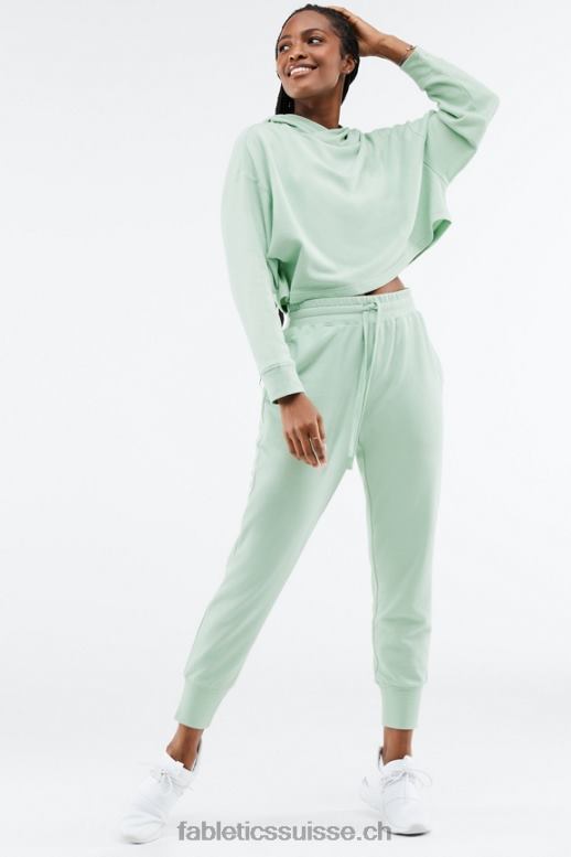 femmes jogging éponge de luxe 3 B0B6R26 indigo délavé/blanc Fabletics