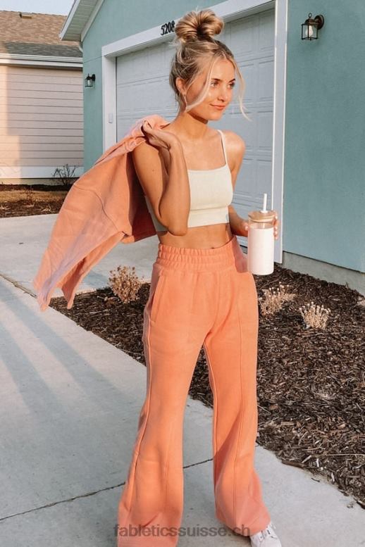 femmes jogging évasé B0B6R138 orange passion/argent réfléchissant Fabletics