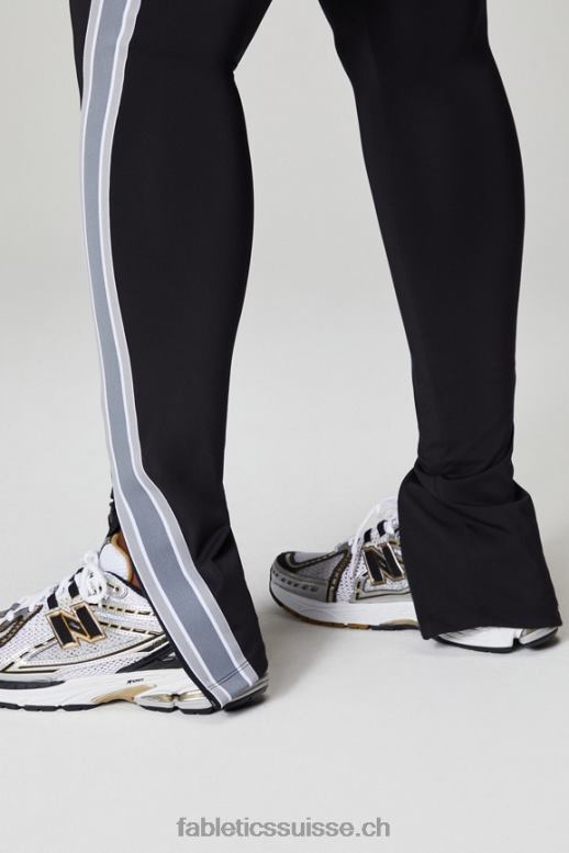 femmes motion365+ pantalon à rayures torsadées B0B6R48 noir/nuage de pluie Fabletics